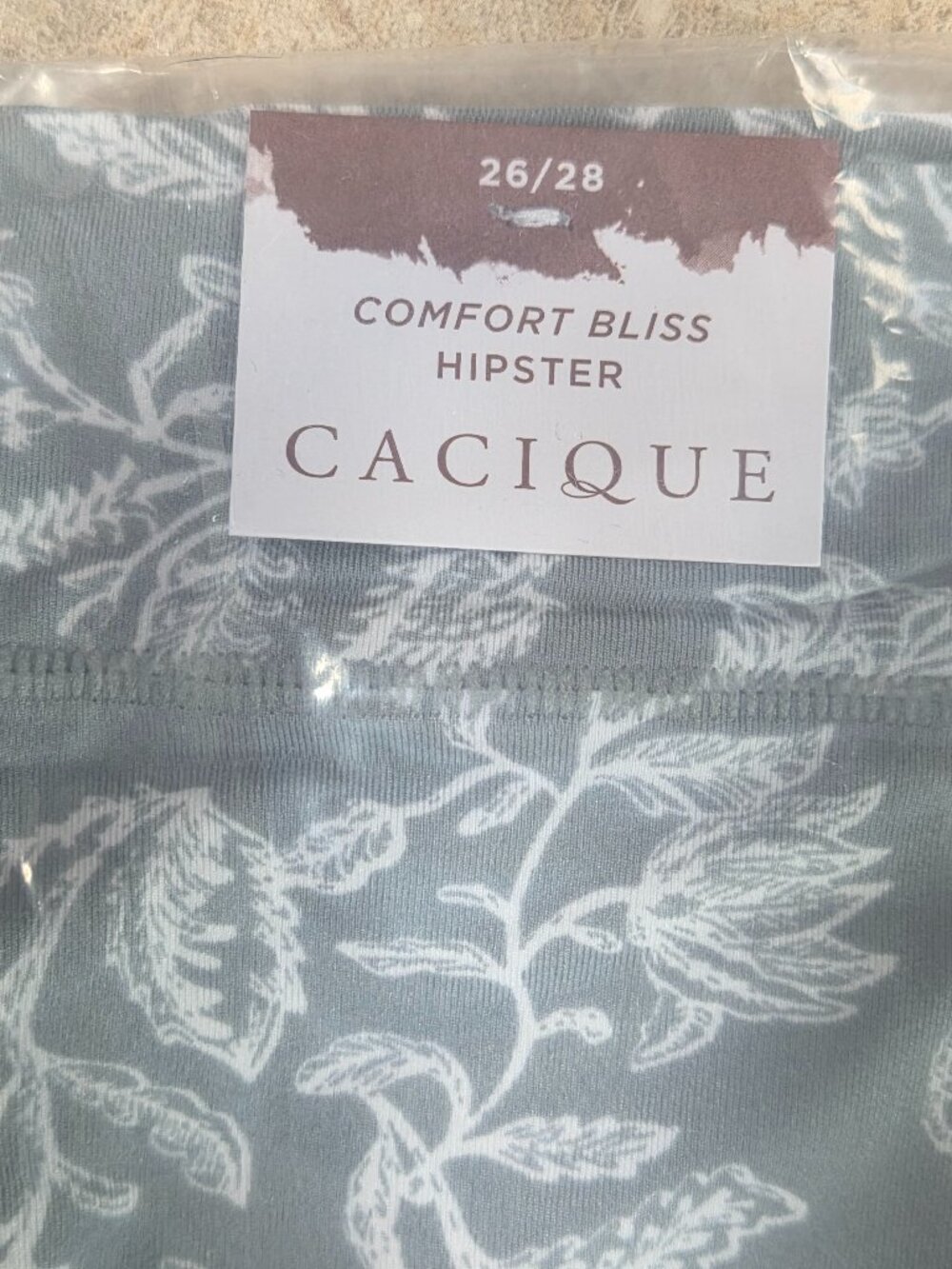 Cacique Dusty Green Comfort Bliss Hipster Panties Plus Size 26/28 NWT